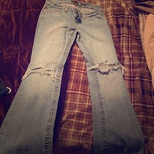 Aeropostal frayed jeans - once one of my favs